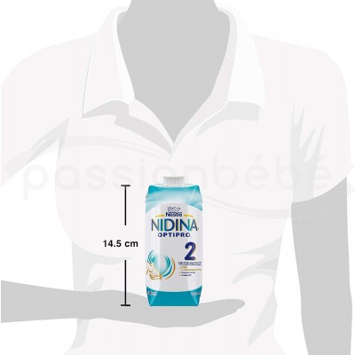 12 PAQUETS - NESTLÉ NIDINA OPTIPRO 2 LAIT 500 ML EN PROMOTION